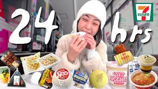 24 hrs ONLY Eating Japanese Convenience Store Food in SAPPORO