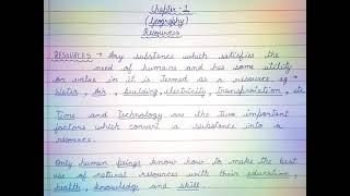 Resources - GEOGRAPHY || Class - 8 || Ch - 1 || What are Resources , value , patent ? Renewable 👍