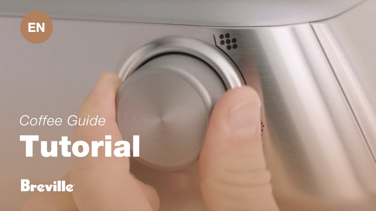 Breville coffee guide tutorial - How to adjust grind size