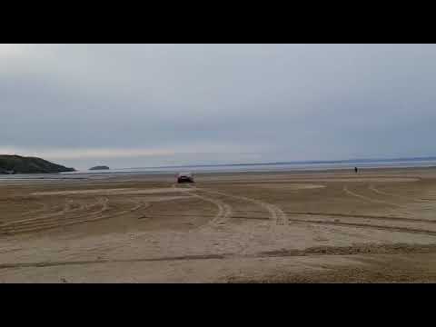 Audi a8 on the beach