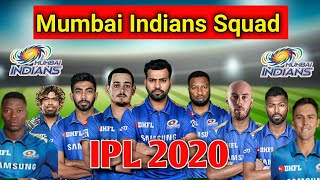 IPL 2020 Mumbai Indians Team Full Squad | MI Squad 2020 | MI Player List 2020