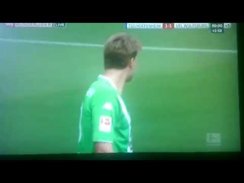 LOL!! Nicklas Bendtner with the worst header of the year!