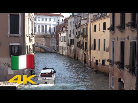 Venice Walk: Random streets and canals【4K】
