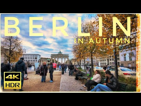 Berlin HDR Walking Tour 2025 🍂 | 4K 50FPS Autumn Walk in Germany’s Capital City Center