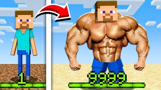 Minecraft But Your XP = Muscles