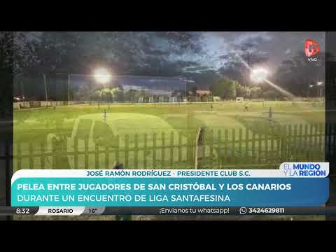 Batalla campal entre jugadores de San Cristóbal y Los Canarios | José Rodríguez - Pdte Club S.C.