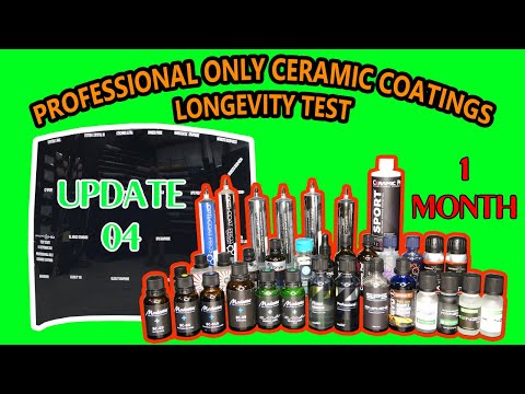 PROFESSIONAL ONLY ceramic coatings - 22 WAY LONGEVITY TEST - UPDATE 04 - 1 MONTH