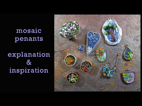 How to make mosaic pendants: some inspiration & explanation