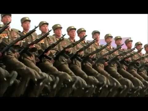 North Korean slow motion parade.