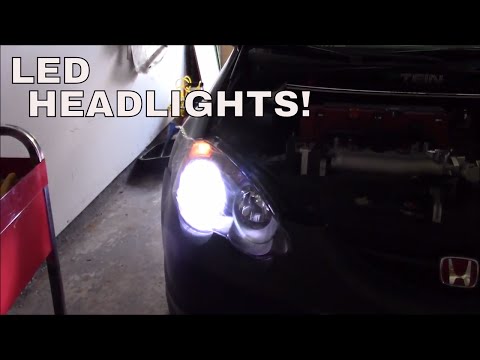 RSX BLACK HOUSINGS / LED HEADLIGHTS!