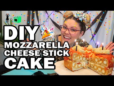 🎂 Mozzarella Stick Birthday Cake, Corinne VS Cooking
