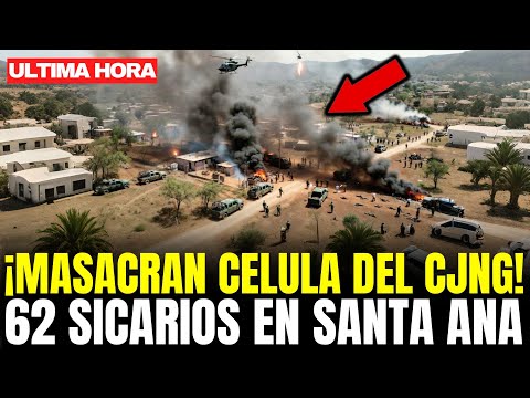 ¡MASACRE del CJNG en SANTA ANA HUISTA: EJERCITO GUATEMALTECO ACRIBILLA 62 SICARIOS del CJNG!