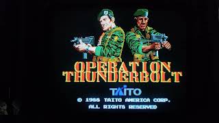 Taito Operation Thunderbolt 1988 Arcade Attract Mode: Actual Hardware