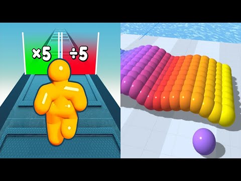 Tall Man Run VS Canvas Run - All Levels SpeedRun Gameplay Android iOS Ep 1