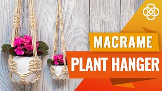 Macrame Plant Hanger Without Tassel | Macrame DIY | Macrame Plant Hanger Tutorial