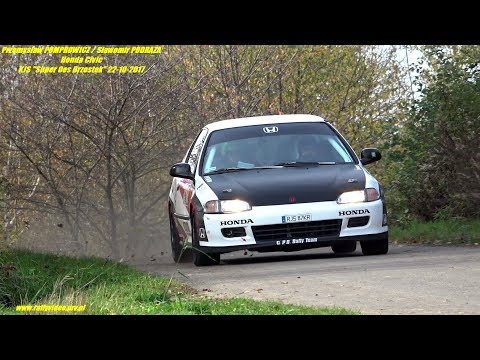 Przemysław POMPROWICZ / Sławomir PODRAZA - Honda Civic - KJS "Super Oes Brzostek" 22-10-2017