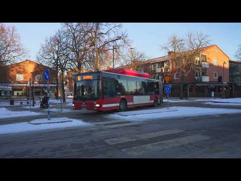 Sweden, Stockholm, Årsta torg bus stop