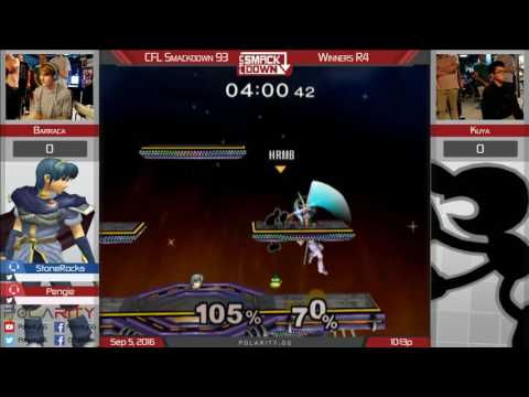 CFL Smackdown 93 Melee - Barraca (Marth) vs Kuya (GnW) - Winners R4
