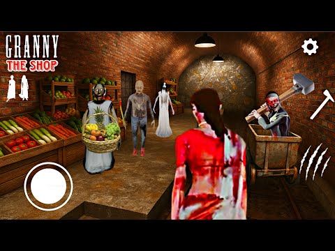 PLAYING AS KAMLA AND EVIL NUN IN GRANNY THE SHOP || SECRET SUBWAY ESCAPE 