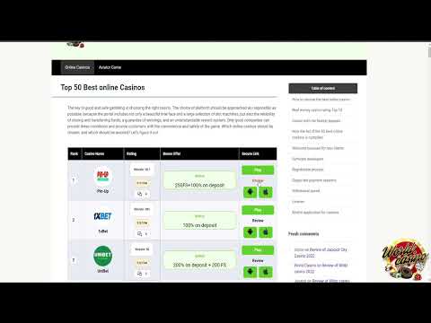 Review of Pin Up casino | Promo Code and Bonus | World-Casino Team