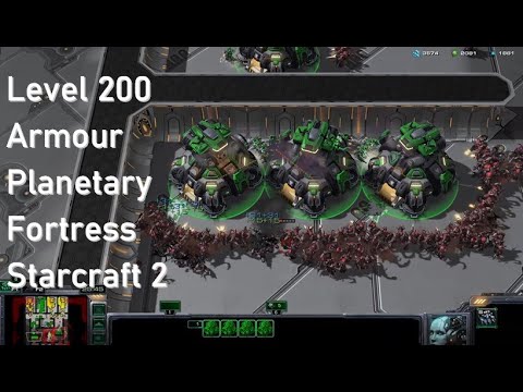 Level 200 Armour Planetary Fortress - Starcraft II