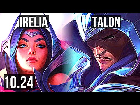 IRELIA vs TALON (TOP) | 3.0M mastery, 6 solo kills, 1000+ games, 11/3/5 | BR Diamond | v10.24