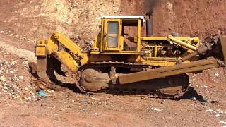 preview picture of video 'CAT Dozer  *Caterpillar Bulldozer D8K*  in Greece'