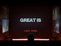 Great Is (Jenna Barrientes) | Official Lyric Video | Elevation Worship