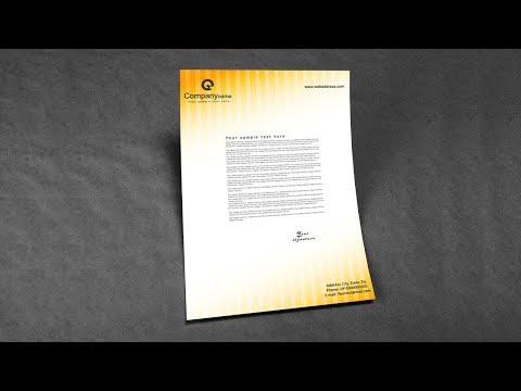 How to Design a Letterhead in Adobe Illustrator