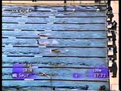 NUOTO ATLANTA 1996 200 DORSO BRONZO DI RAFFAELE MERISI
