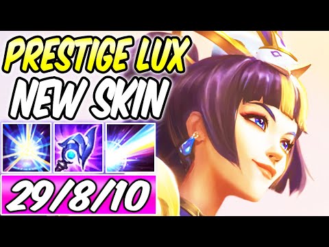 *29 KILLS* CLEAN PRESTIGE LUX PORCELAIN MID FULL AP GAMEPLAY | Build & Runes S12 | League of Legends