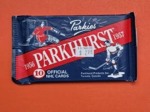 1956-57 Parkhurst Parkies RETRO HOCKEY pack from 1994-95! Found TED LINDSAY & Gump Worsley!