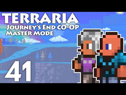 Terraria Master Mode Co-op // Episode 41 - Blood Moon Fishing