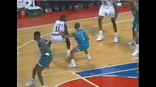 Isiah Thomas Scores 40 Over 5'3" Muggsy Bogues