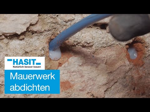 Feuchter Keller?  Mauerwerk abdichten mit nachträglicher CALSOL® Opticreme Horizontalinjektion