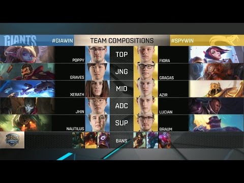 SPY vs GIA Highlights Game 2 - SPLYCE vs GIANTS - 2016 EU Summer Promotion Tournament