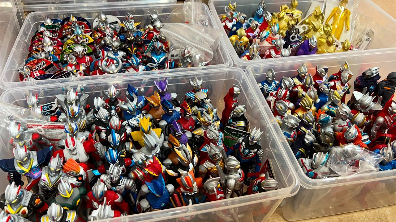 たくさんのウルトラマンのソフビを片付ける。そんだけ。【ソフビ】 ウルトラヒーローシリーズ 一般・限定・非売品ソフビコンプリート ★奥特曼 mainan Ultraman omega ウルトラマン