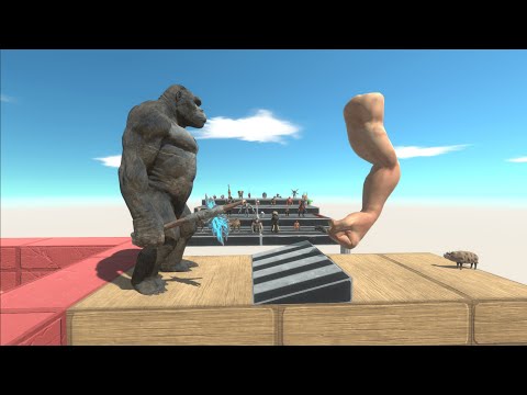 Brutal Punch Into lava and spikes - Animal Revolt Battle Simulator