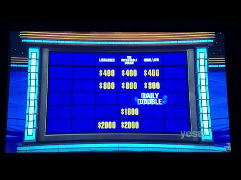 Double Jeopardy, Jonathan Fisher Day 5 - 3rd Daily Double (10/15/21)