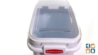 Rubbermaid Commercial White ProSave Mobile Ingredient Bin, 20.57 Gallon