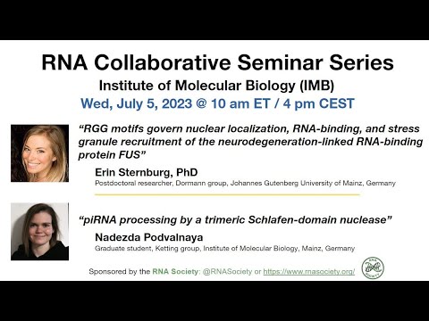 RNA Collaborative - Institute of Molecular Biology (IMB), July 5, 2023