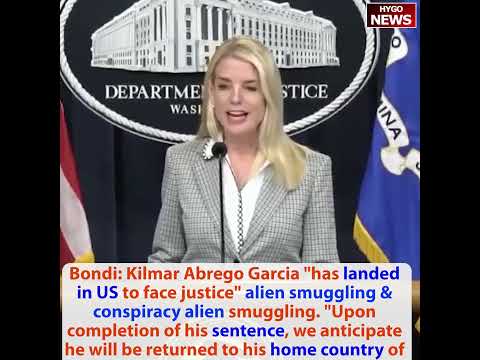 AG Bondi: Kilmar Abrego Garcia Landed in US to Face Justice -- Grand Jury Indicted Him for Alien Smuggling, 100+ Trips, Full-Time Smuggler of MS-13 Members; Democrats Call MS-13 Terrorist 'Maryland Man, Father, Husband, Union Member'; Wages Up 3.9% YoY, 'Much Better Than Expected'; Jeffries: 'Focused on Killing the Bill'