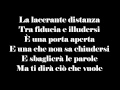 Tiziano Ferro - La paura che lyrics 2011 
