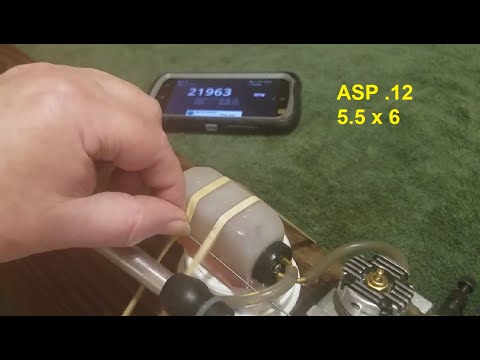 ASP .12A / Profi Tuned Pipe / 5.5 x 6 Prop / 125 mph PS