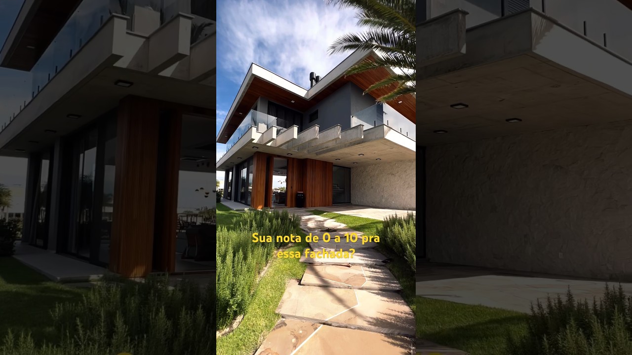 SUA NOTA DE 0 A 10  PRA ESSA FACHADA? RESPONDE AQUI 👇🏽 #casadeluxo #news #shorts