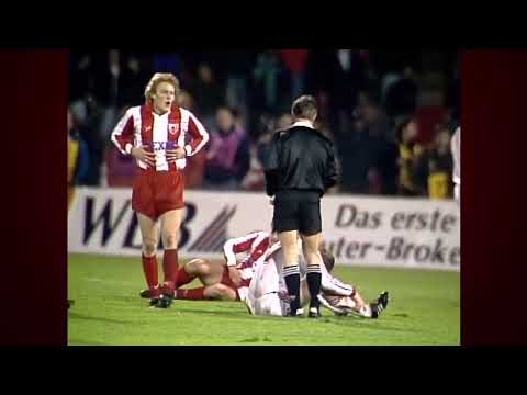 Sinisa Mihajlovic against Bayern Munich in the 1991 Champions League semi final