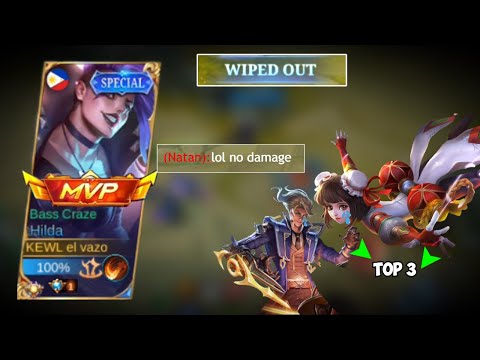 NATAN AND ANGELA TRIED TO BULLY ME GONE WRONG!! | HILDA BEST BUILD AND EMBLEM SET 2022 | MLBB