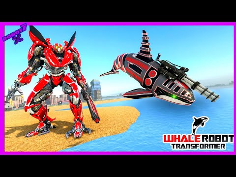 Whale Robot Transforming Games: Multi Robots Game Android gameplay