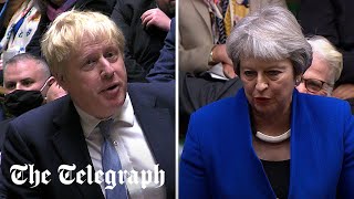 video: Boris Johnson launches bid to win over MPs as government minister resigns