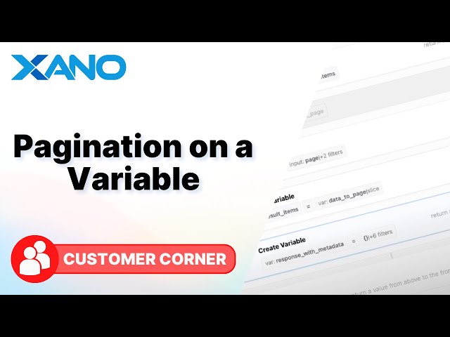 Pagination on a Variable